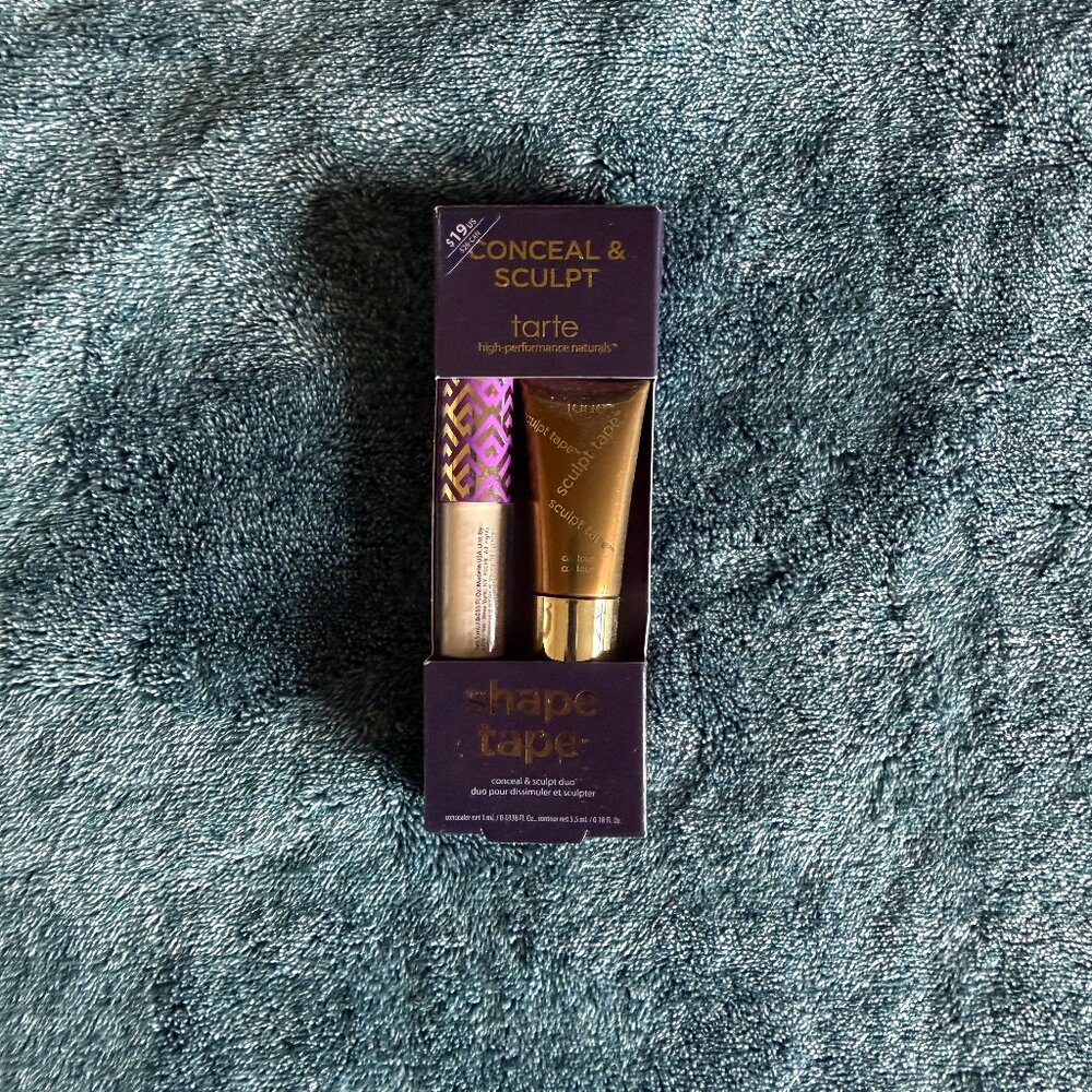 NEW tarte Conceal and Sculpt 12N Fair Neutral Concealer & Soft Bronze Sculpt